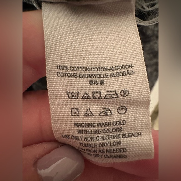 FREE PEOPLE Small Distressed Boho Knit Hooded Moto Jean Jacket Gray Black - Picture 6 of 10